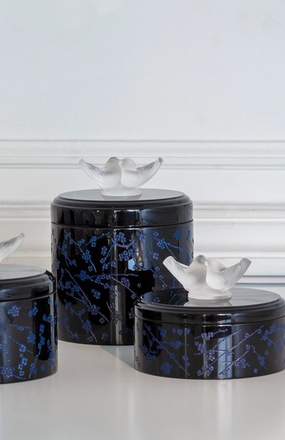 Шкатулка fleurs de cerisier LALIQUE черного цвета по цене 99850 руб., арт. 10687100, фото 5 Шкатулка fleurs de cerisier LALIQUE, арт. 10687100, фото 5