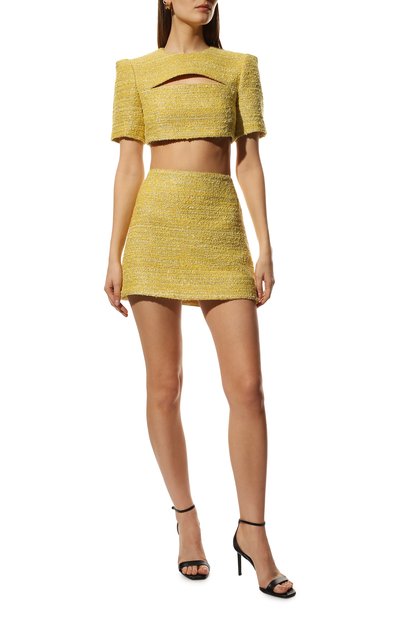 Юбка KALMANOVICH желтого цвета по цене 22440 руб., арт. SS22K05, фото 2 Юбка KALMANOVICH, арт. SS22K05, фото 2