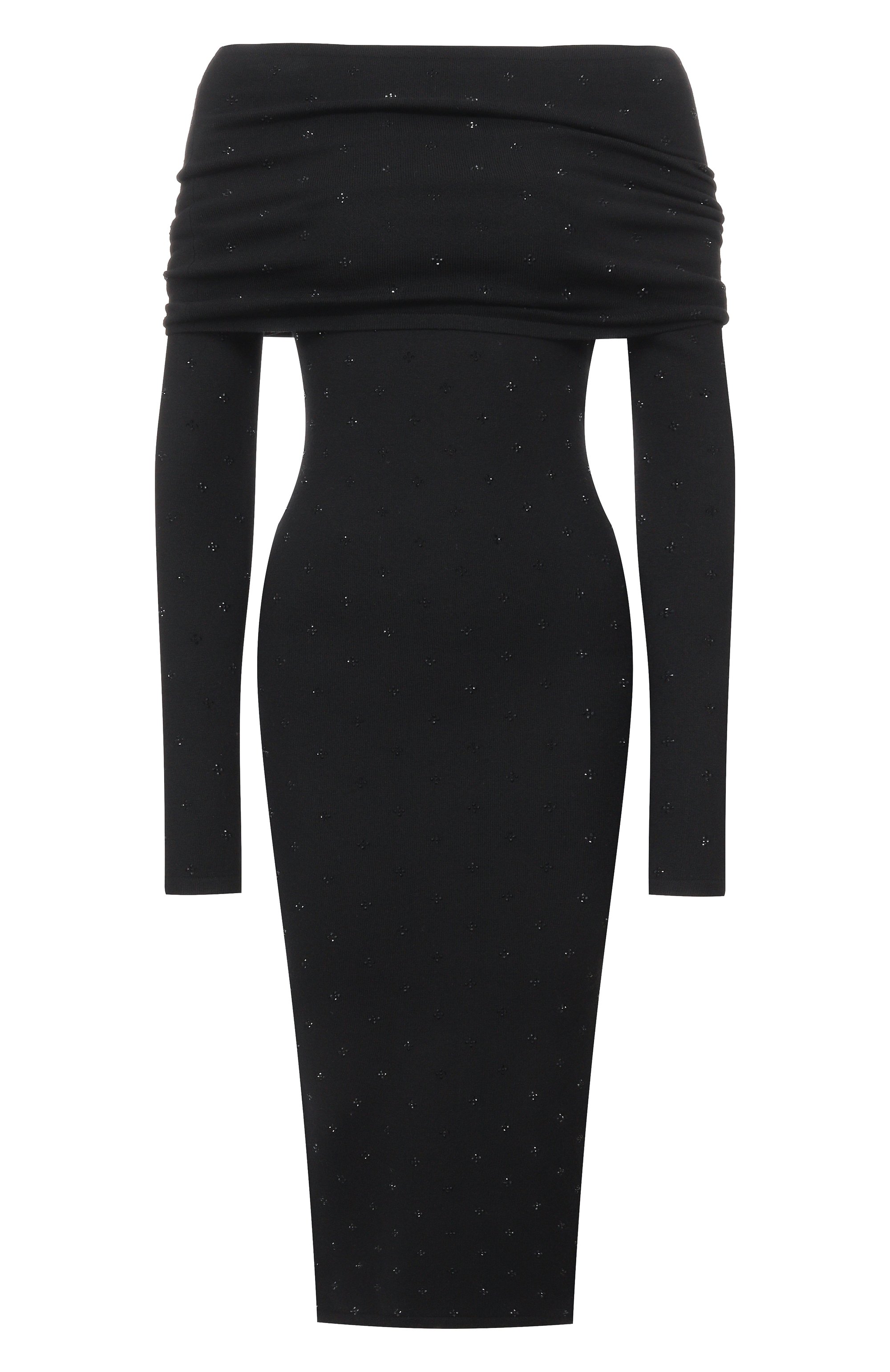 Шерстяное платье с отделкой стразами MAX MARA, арт. MXMADATTI, фото 1