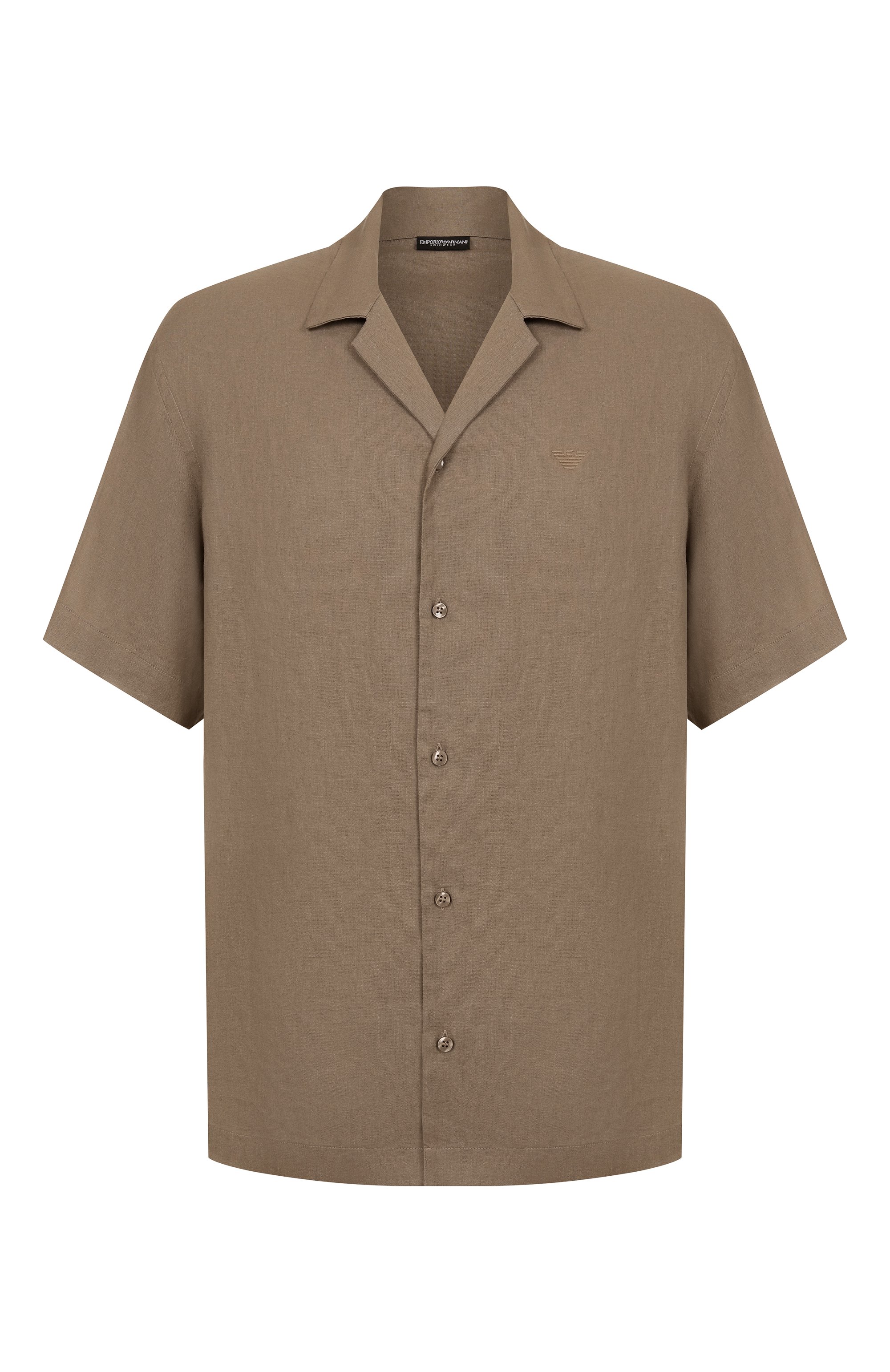 Рубашка изо льна и вискозы EMPORIO ARMANI, арт. EM000593/AF12356, фото 1