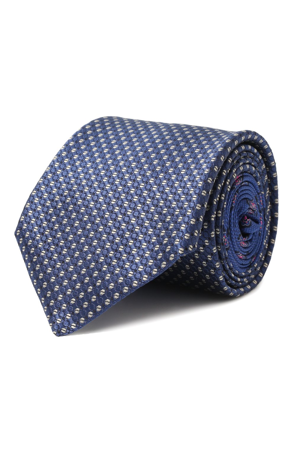 Шелковый галстук CANALI темно-синего цвета по цене 22950 руб., арт. 48/HS03566, фото 1 Шелковый галстук CANALI, арт. 48/HS03566, фото 1