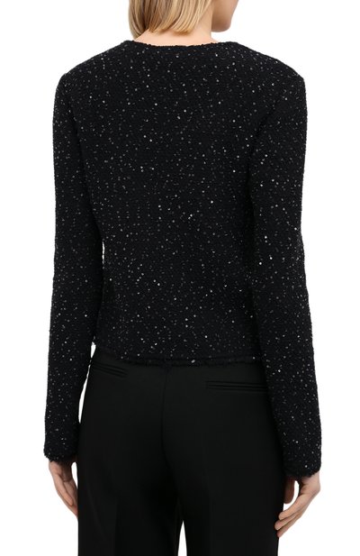 Жакет с пайетками GIORGIO ARMANI синего цвета по цене 198500 руб., арт. 6HAG57/AJSQZ, фото 4 Жакет с пайетками GIORGIO ARMANI, арт. 6HAG57/AJSQZ, фото 4