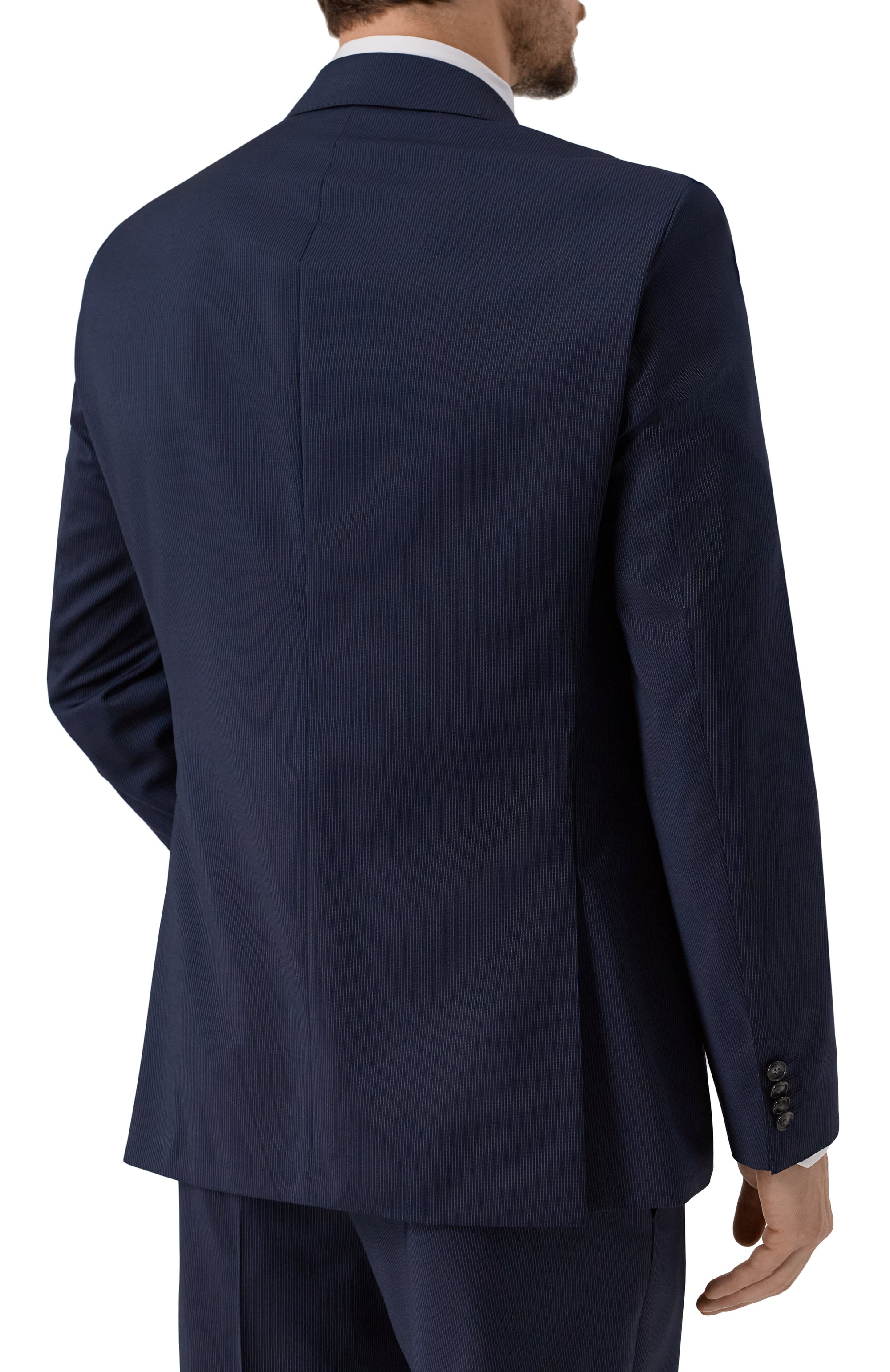 Шерстяной костюм BOSS темно-синего цвета по цене 89950 руб., арт. 50546070, фото 5 Шерстяной костюм BOSS, арт. 50546070, фото 5