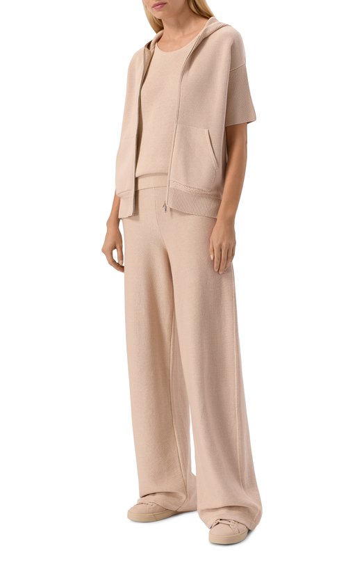 Кардиган из шелка и хлопка MVST WS61-609MU Бежевый  WS61-609MU Фото 2