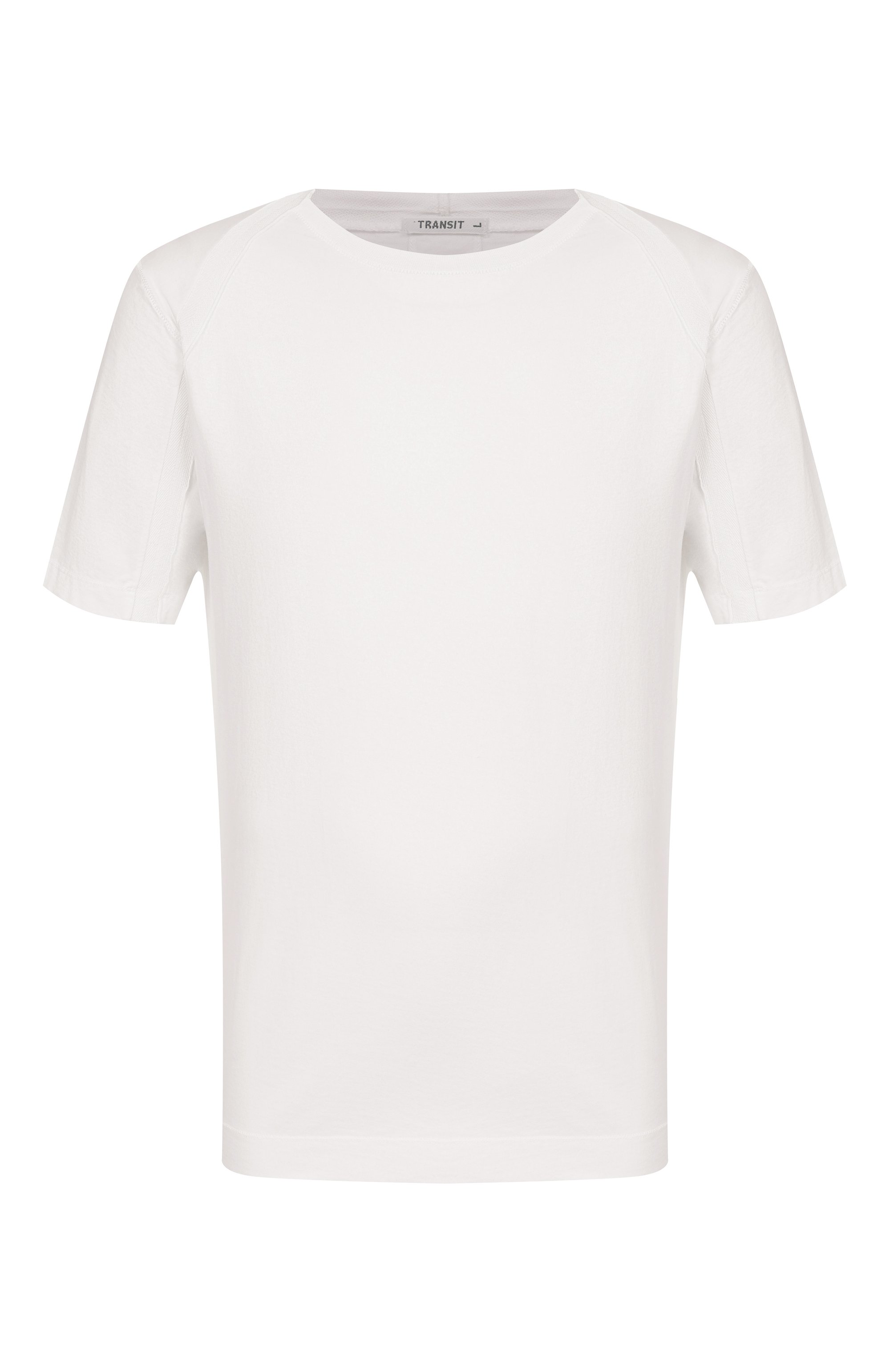 Хлопковая футболка TRANSIT белого цвета по цене 15550 руб., арт. CFUTRZ1361, фото 1 Хлопковая футболка TRANSIT, арт. CFUTRZ1361, фото 1