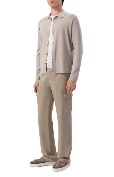 Мужская рубашка из шелка и хлопка MVST, арт. M26.2PM.K104/Y201 KNIT SETA C0T0NE