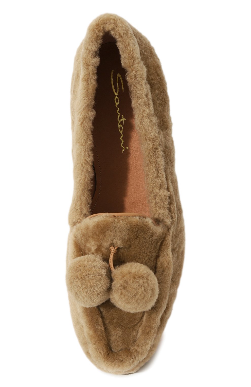 Лоферы из овчины SANTONI бежевого цвета по цене 118000 руб., арт. WUAG71062PA1N0FK, фото 6 Лоферы из овчины SANTONI, арт. WUAG71062PA1N0FK, фото 6