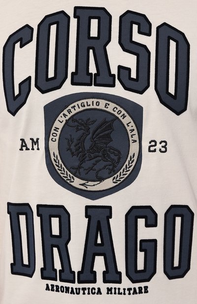 Хлопковая футболка AERONAUTICA MILITARE, арт. 242TS2304J611, фото 5