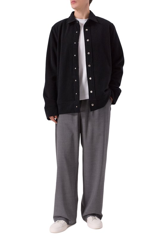 Шерстяные брюки MSGM 3940MP12/257605 Серый  3940MP12/257605 Фото 2