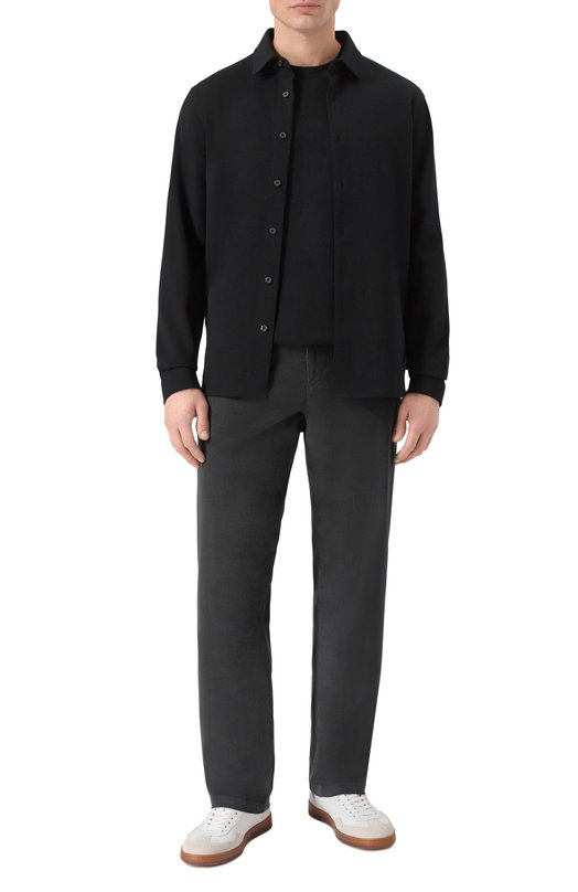 Хлопковая рубашка Bogner 58171046 Чёрный  58171046 Фото 2