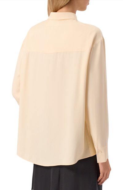 Блузка из вискозы SEVEN LAB кремового цвета по цене 18900 руб., арт. 225-S-W-15-11-024, фото 4 Блузка из вискозы SEVEN LAB, арт. 225-S-W-15-11-024, фото 4