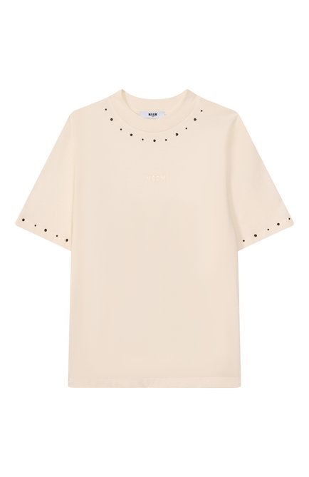 Хлопковая футболка MSGM KIDS, арт. F5MSJGTH149