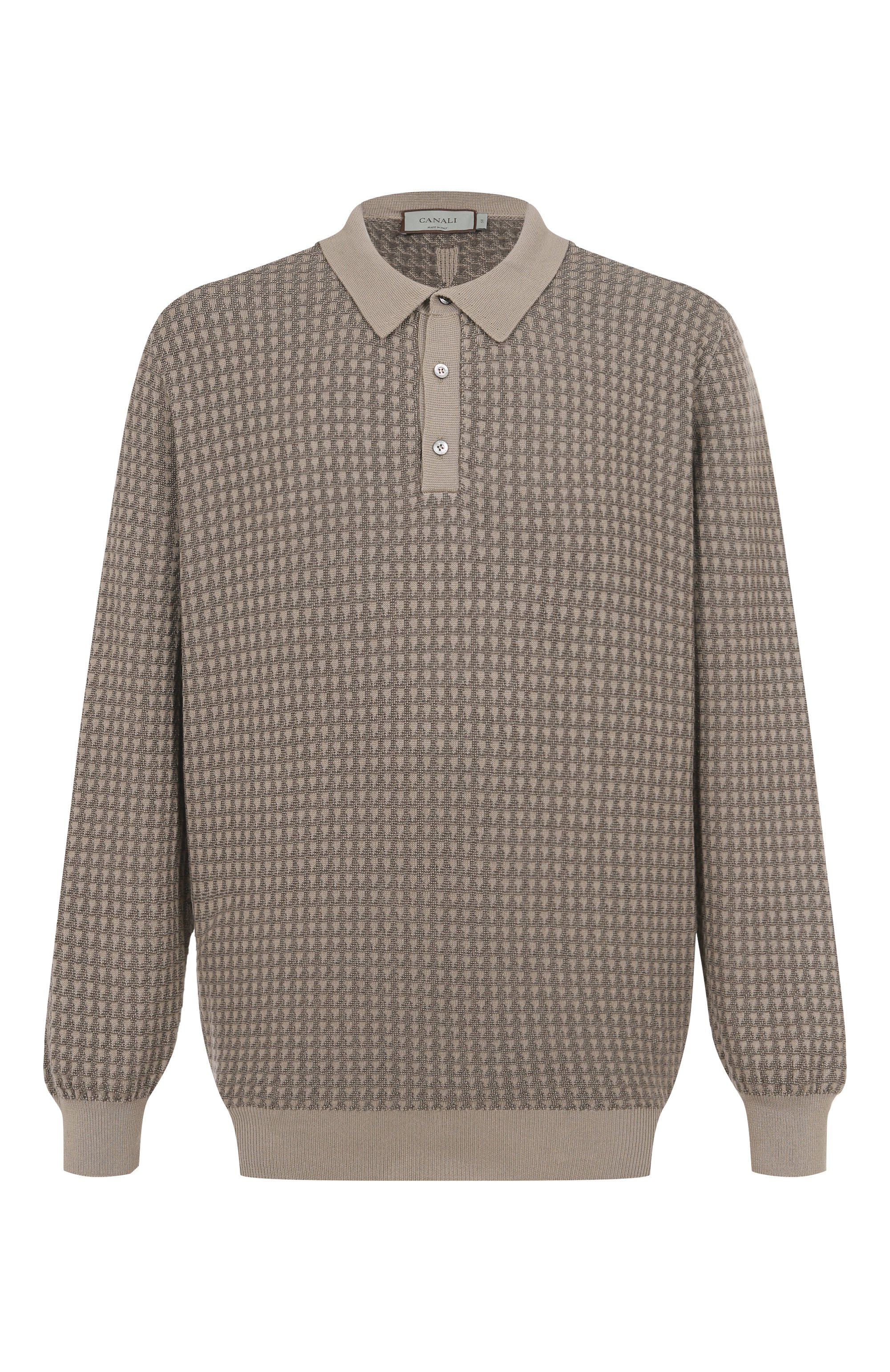 Поло из шерсти и хлопка CANALI, арт. C1149/MK02363, фото 1