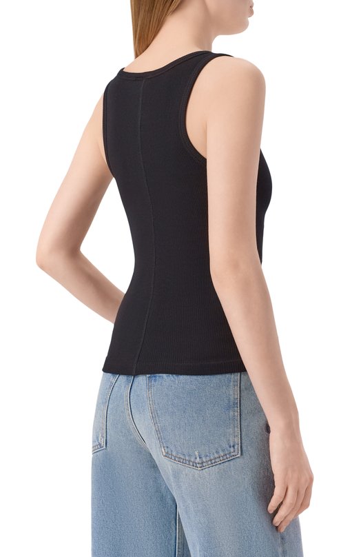 Хлопковая майка Comme des Fuckdown CFABW01672 Чёрный  CFABW01672 Фото 4