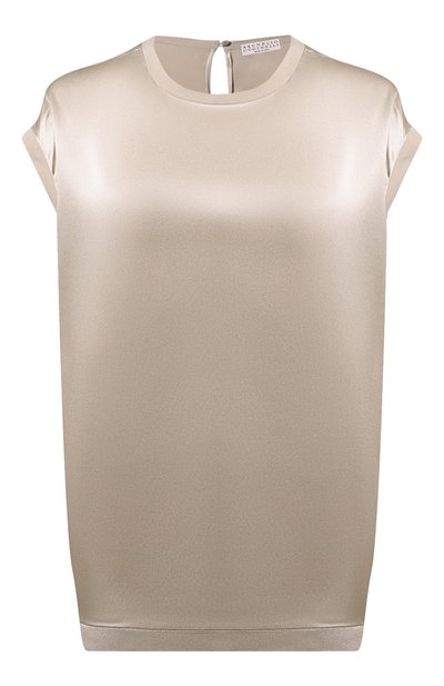Женский атласный топ BRUNELLO CUCINELLI, арт. MPC59EH500