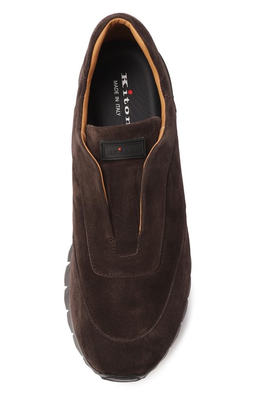 Замшевые кроссовки Kiton USSA107N0010804 Коричневый  USSA107N0010804 Фото 5