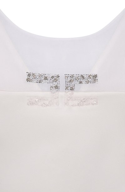 Платье ELISABETTA FRANCHI LA MIA BAMBINA молочного цвета по цене 38800 руб., арт. EFAB6600/RA016_001, фото 3 Платье ELISABETTA FRANCHI LA MIA BAMBINA, арт. EFAB6600/RA016_001, фото 3