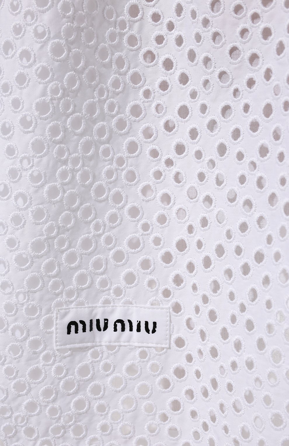 Хлопковая юбка MIU MIU, арт. MG1748-1EWL-F0009, фото 5