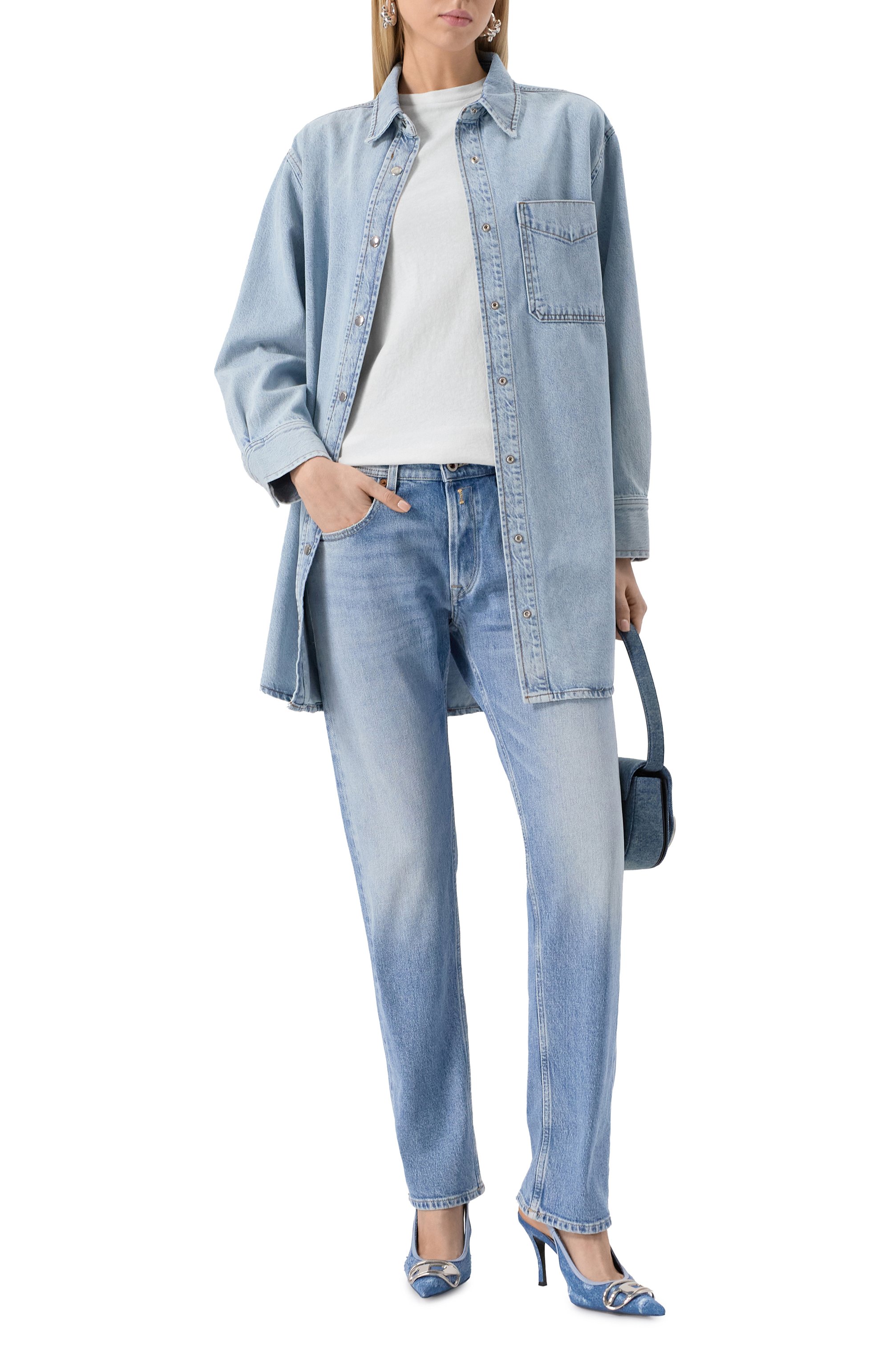 Хлопковая футболка SLVRLAKE, арт. T0VT100PNATW, фото 2