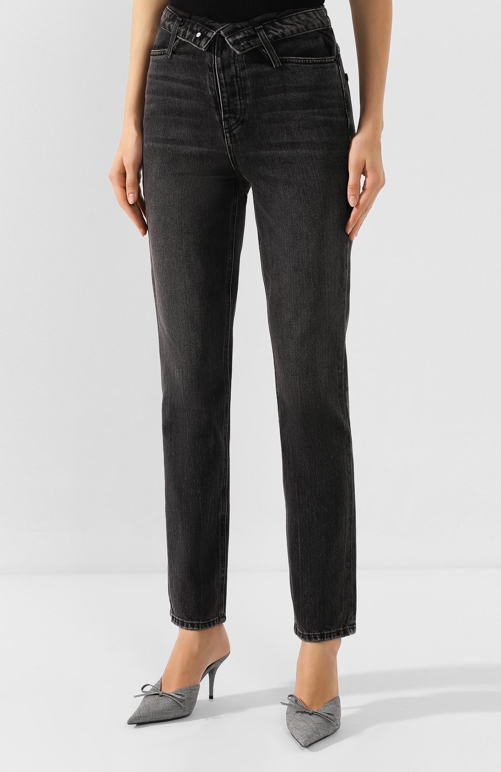 Джинсы ALEXANDER WANG серого цвета по цене 23100 руб., арт. 4DC2194541, фото 3 Джинсы ALEXANDER WANG, арт. 4DC2194541, фото 3