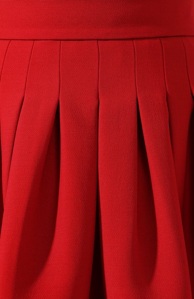 Юбка из смеси шерсти и шелка VALENTINO красного цвета по цене 134000 руб., арт. RB0RA4S01CF, фото 5 Юбка из смеси шерсти и шелка VALENTINO, арт. RB0RA4S01CF, фото 5