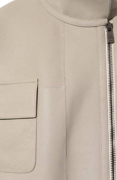 Дубленка из овчины NOBLE&BRULEE серого цвета по цене 340000 руб., арт. NB125/01, фото 5 Дубленка из овчины NOBLE&BRULEE, арт. NB125/01, фото 5