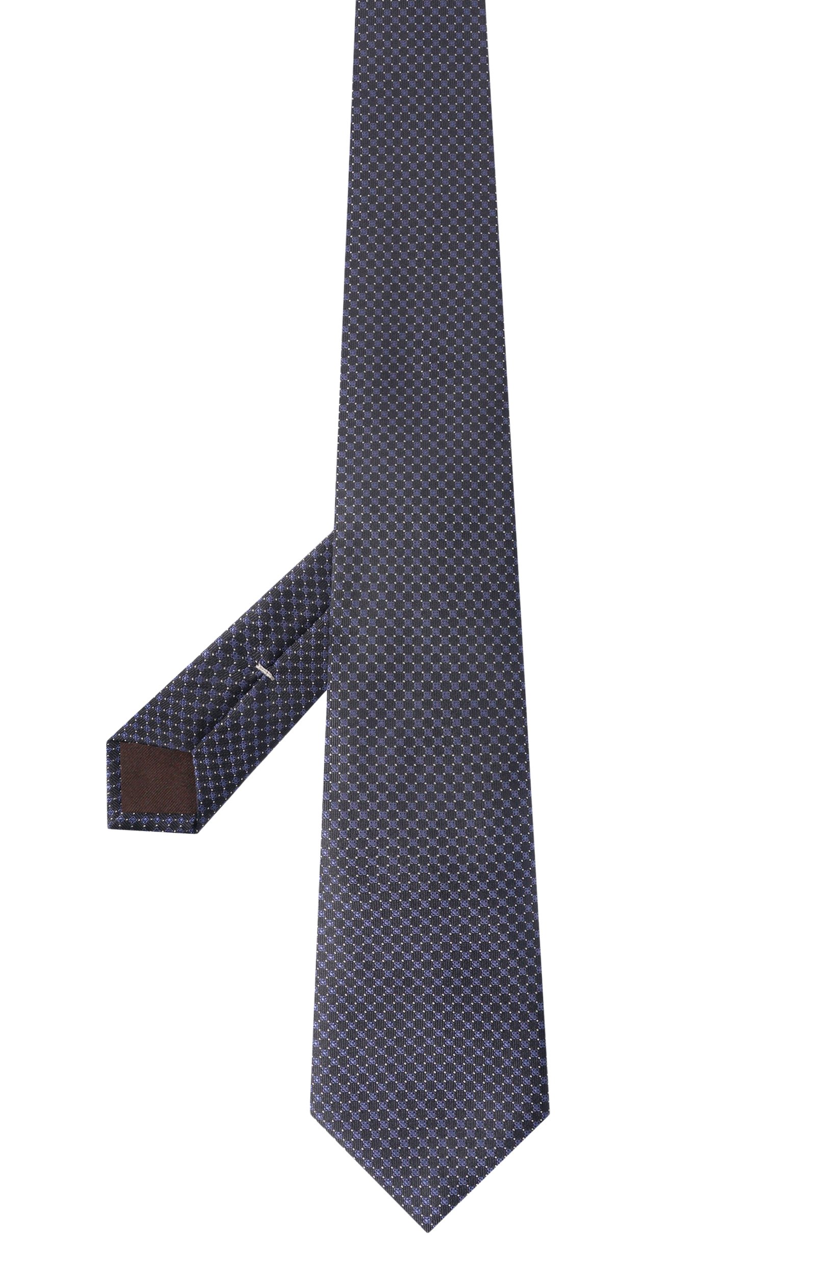 Шелковый галстук CANALI темно-синего цвета по цене 21450 руб., арт. 18/HJ04702, фото 3 Шелковый галстук CANALI, арт. 18/HJ04702, фото 3