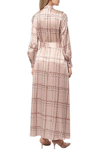 Шелковое платье KITON светло-розового цвета по цене 262000 руб., арт. D54325K0561E03, фото 4 Шелковое платье KITON, арт. D54325K0561E03, фото 4