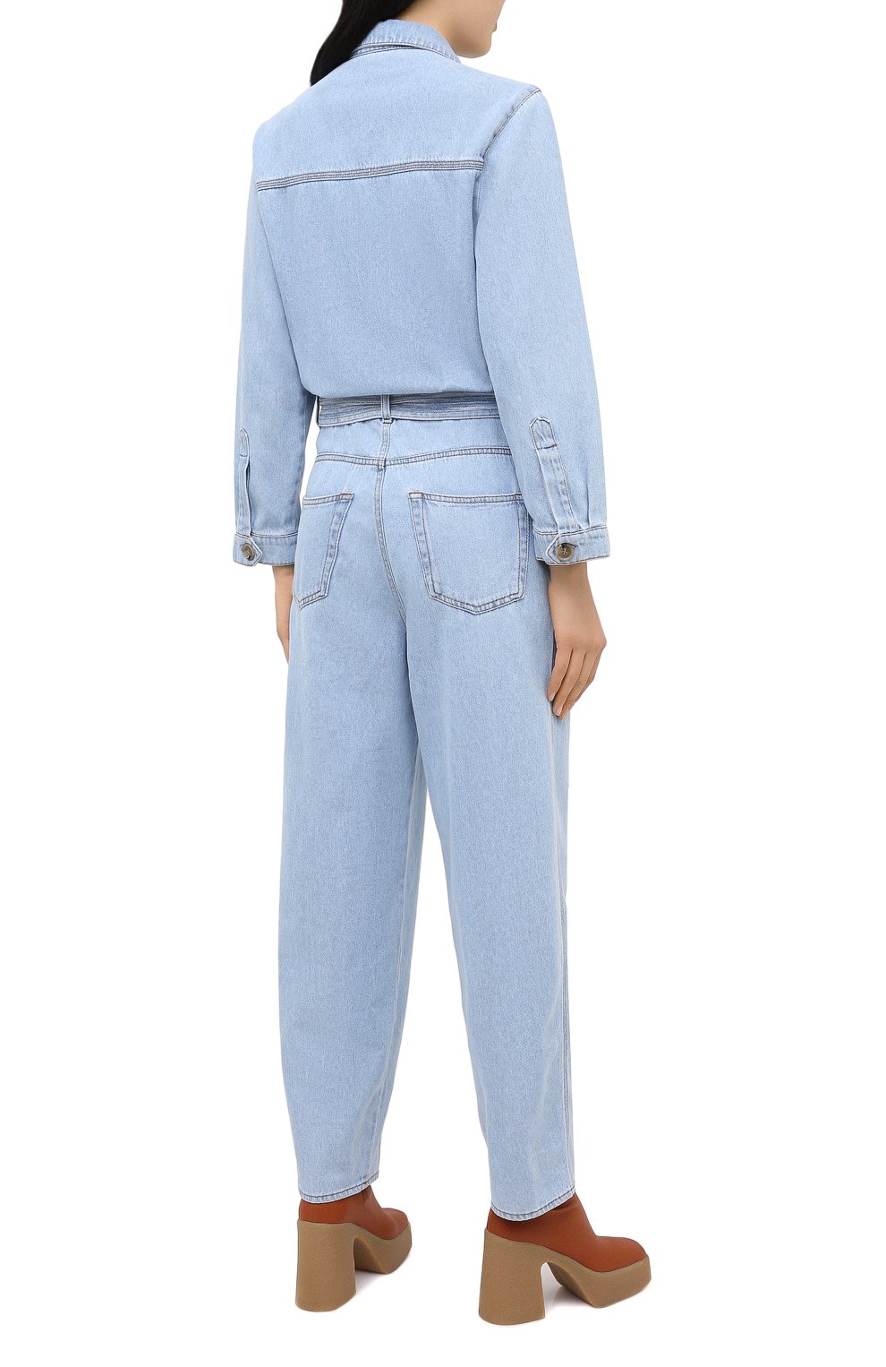 Джинсовый комбинезон NANUSHKA, арт. LENN0N_LIGHT BLUE_TWILL DENIM, фото 4