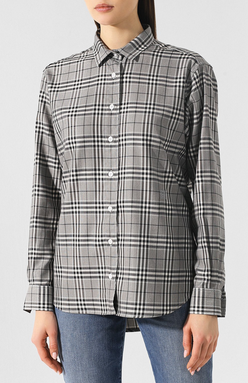 Рубашка в клетку TOTEME, арт. CAPRI 1902-1027, фото 3