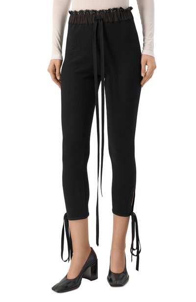Хлопковые легинсы ANN DEMEULEMEESTER, арт. B0014522/FA766, фото 3