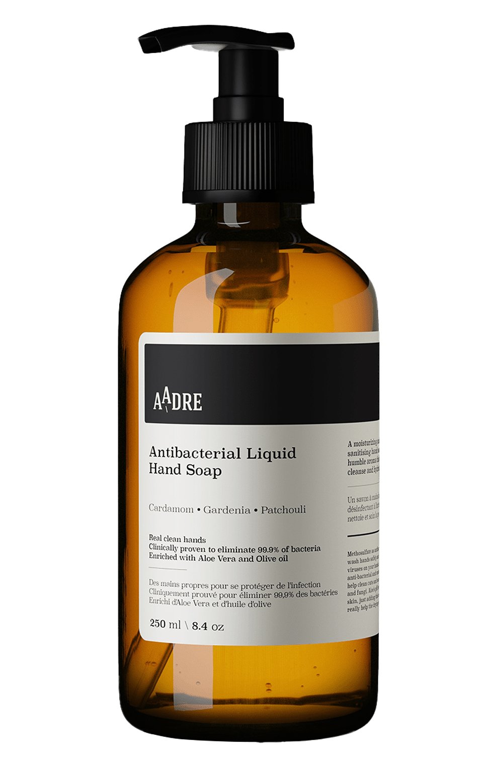 Жидкое мыло для рук кардамон, гардения & пачули (250ml) AADRE бесцветного цвета по цене 1690 руб., арт. 3306906900435, фото 1 Жидкое мыло для рук кардамон, гардения & пачули (250ml) AADRE, арт. 3306906900435, фото 1