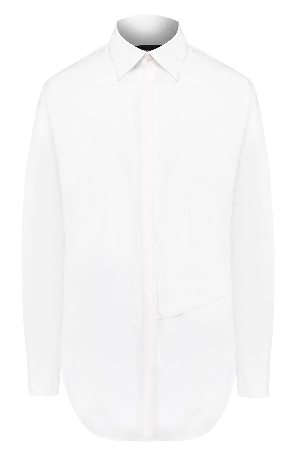Хлопковая рубашка DSQUARED2 белого цвета по цене 41900 руб., арт. S75DL0605/S44131, фото 1 Хлопковая рубашка DSQUARED2, арт. S75DL0605/S44131, фото 1