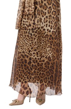 Женские текстильные туфли rainbow 90 DOLCE & GABBANA темно-бежевого цвета, арт. CG0712/AQ074 | Фото 3 (Материал внутренний: Текстиль; Каблук тип: Шпилька; Подошва: Плоская; Каблук высота: Высокий; Материал сплава: Проставлено; Женское Кросс-КТ: Слингбэки; Материал внешний: Текстиль; Драгоценные камни: Проставлено)
