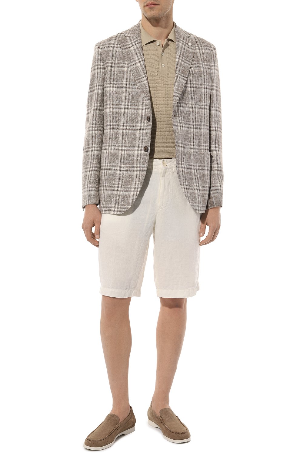 Льняные шорты ZEGNA, арт. UDI32A7/TB11, фото 2