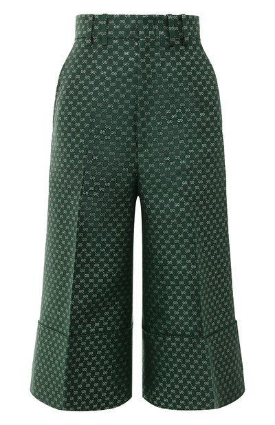 Брюки-кюлоты изо льна и хлопка GUCCI, арт. 652118 ZAGLX, фото 1