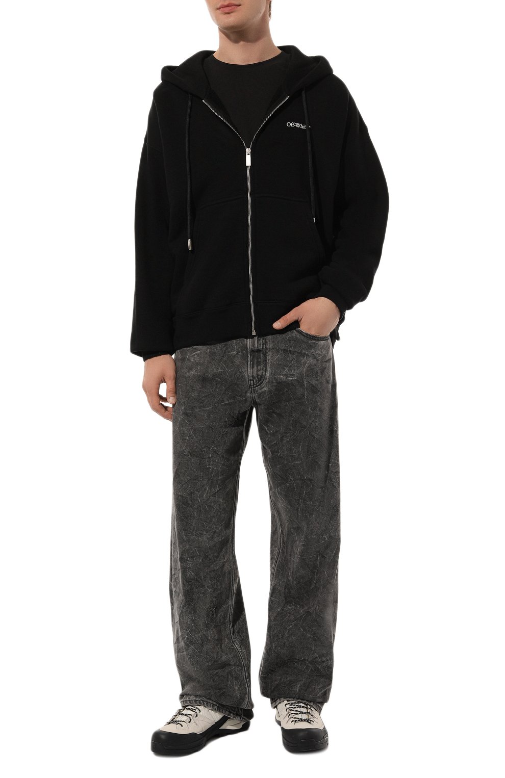 Хлопковая толстовка OFF-WHITE, арт. 0MBE015F24FLE001, фото 2