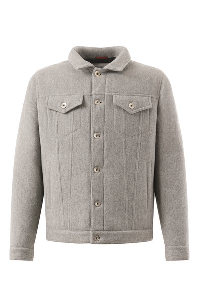 Мужская утепленная куртка-рубашка BRUNELLO CUCINELLI, арт. MT4976880