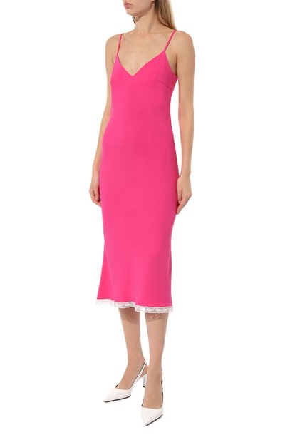 Платье из вискозы NOBLE&BRULEE фуксия цвета по цене 75000 руб., арт. NB04/240323/2124, фото 3 Платье из вискозы NOBLE&BRULEE, арт. NB04/240323/2124, фото 3