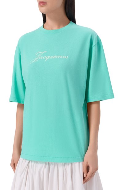Хлопковая футболка JACQUEMUS, арт. 26ETSW00596/AJ00289, фото 3