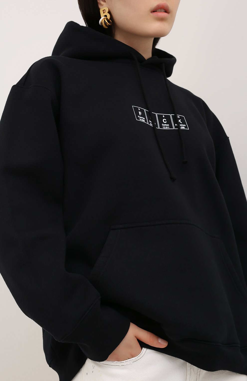 Хлопковое худи VETEMENTS, арт. UAH21TR534 1605/W, фото 3