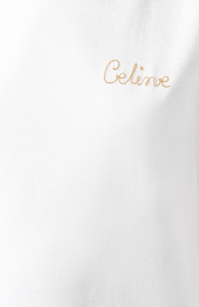 Хлопковая футболка CELINE, арт. 2X351501F, фото 5