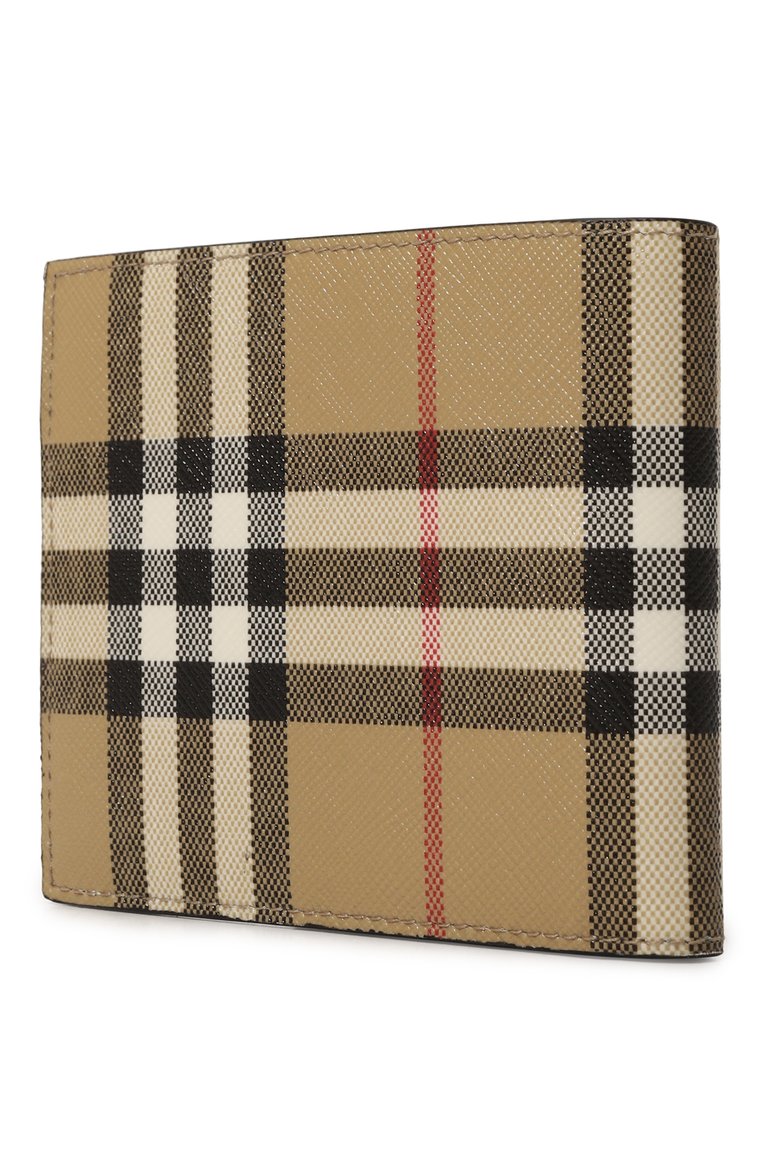 Мужской портмоне BURBERRY бежевого цвета, арт. 8057954 | Фото 2 (Нос: Не проставлено; Материал: Текстиль)