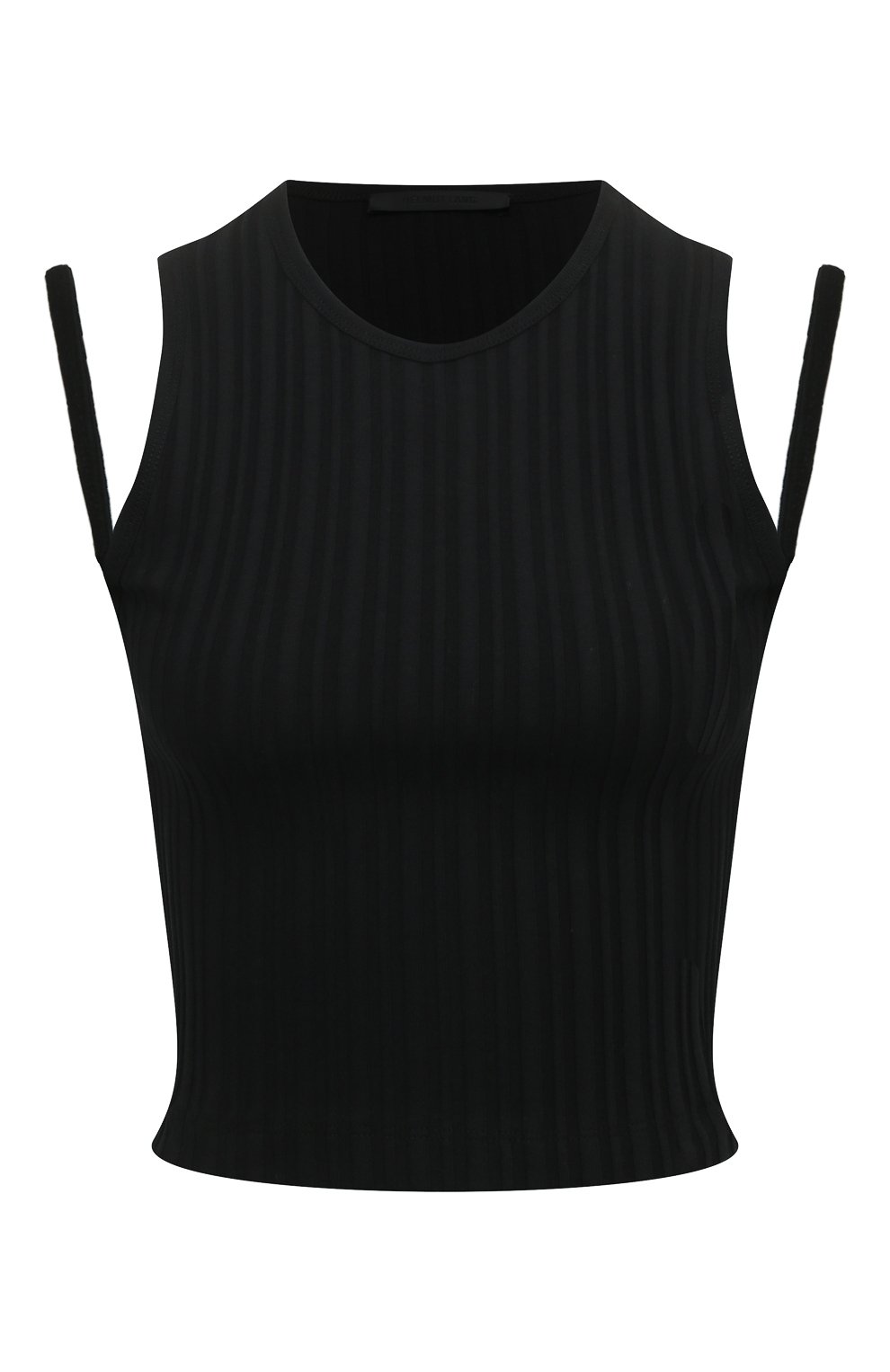 Хлопковый топ HELMUT LANG черного цвета по цене 19200 руб., арт. M01HW504, фото 1 Хлопковый топ HELMUT LANG, арт. M01HW504, фото 1