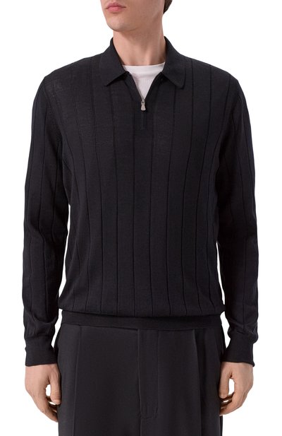 Поло из шерсти и шелка GRAN SASSO, арт. 57137/13118, фото 3