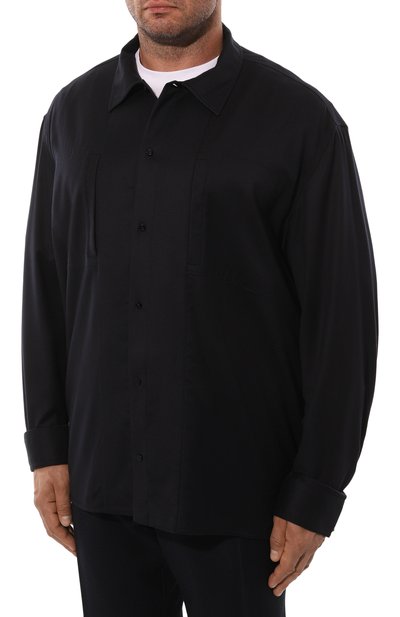 Рубашка из шерсти и шелка ZILLI, арт. SP0B01M024091001U/49, фото 3