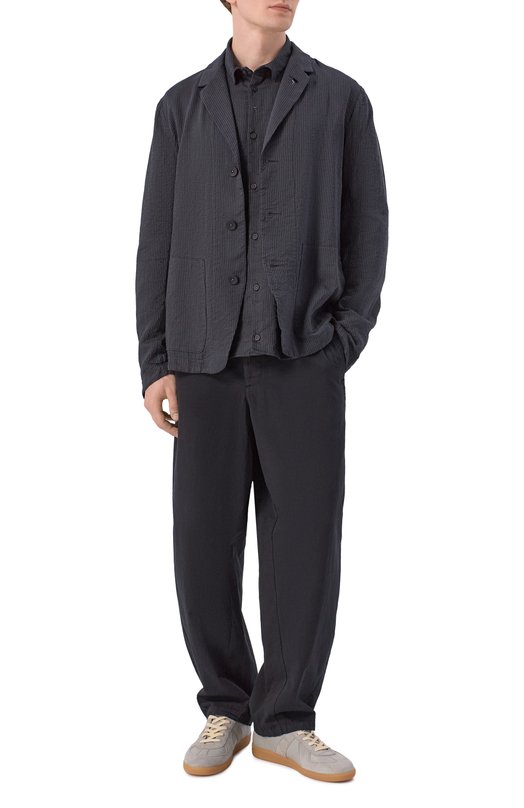 Пиджак из хлопка и льна Transit CFUTRCW322 Серый  CFUTRCW322 Фото 2