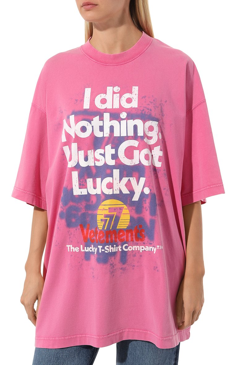 Хлопковая футболка VETEMENTS, арт. UE54TR390H, фото 3