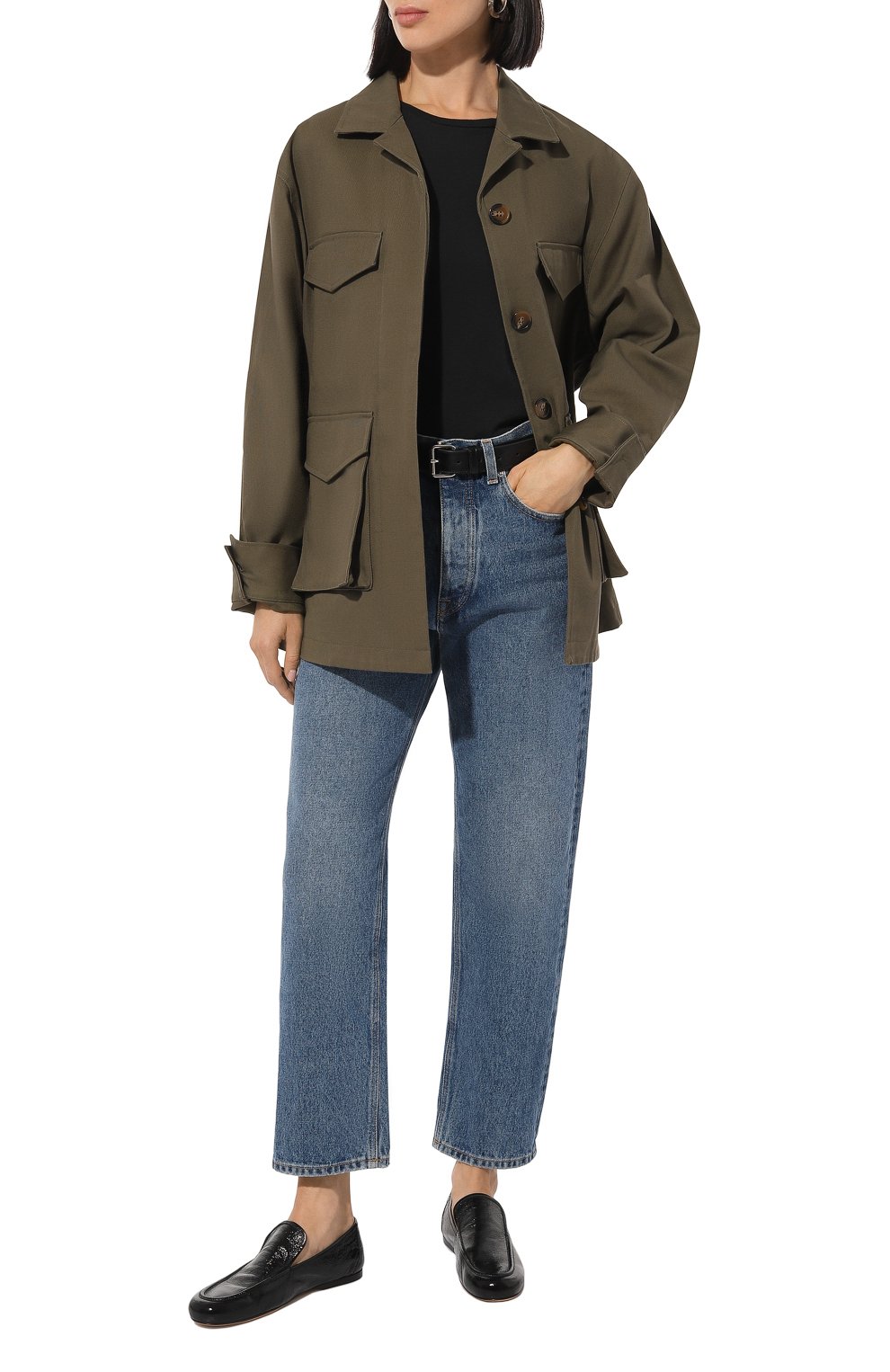 Хлопковая футболка THE ROW, арт. 7937K569, фото 2