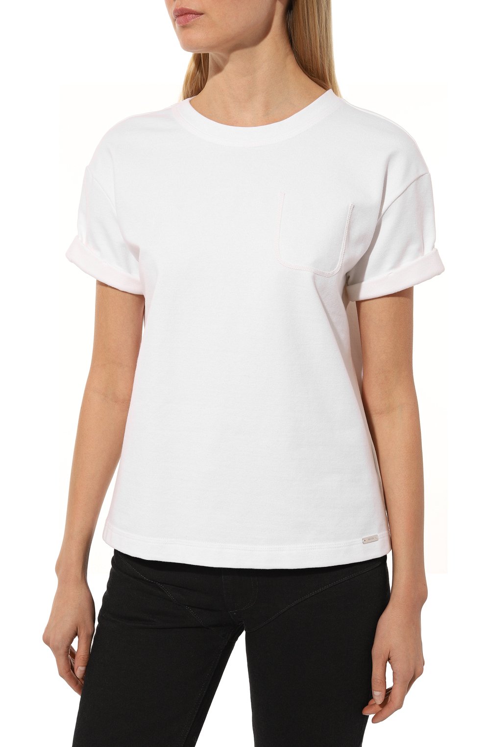 Хлопковая футболка KITON, арт. D55427H08052, фото 3